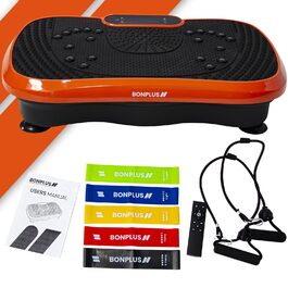 Віброплатформа для фітнесу з магнітотерапією, 99 рівнів, 5 програм, гумові амортизатори та резинки