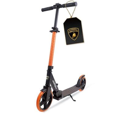 Самокат трюковий Lamborghini CityRoller складаний, регульований, для дорослих та дітей до 100 кг, помаранчевий