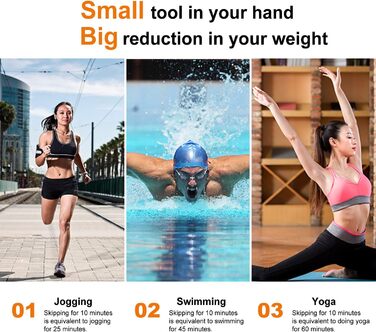 Скакалка TOQIBO з лічильником калорій та антиковзними ручками для тренувань, фітнесу, боксу та схуднення (для дітей та дорослих)