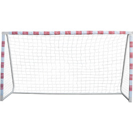 Футбольні ворота Sandora Volley XL 300x200x90 см або L 300x160x90 см Ron-Robert Zieler Edition червоно-білі для дітей і підлітків