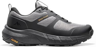 Чоловічі водонепроникні трекінгові черевики NORTIV 44 EU (Чорний, Сірий) - для туризму, хайкінгу та активного відпочинку