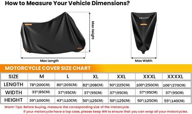 Захисний чохол для мотоцикла Motorrad - водонепроникний, XL (208x95x125 см)
