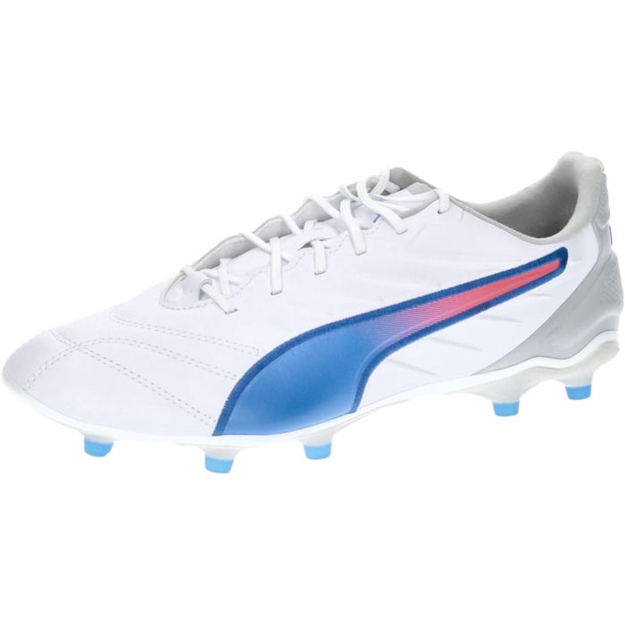 Кросівки для футболу PUMA King Pro Fg/Ag, 47 EU, білий/сріблястий