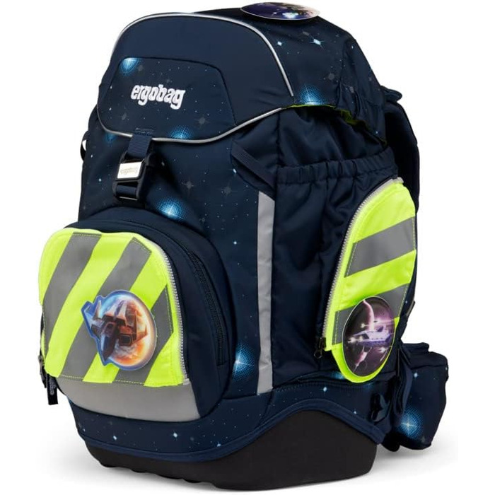 Комплект безпеки ergobag з відбивачами для рюкзаків pack, cubo, cubo light (жовтий, 3 шт, універсальний розмір, після липня 2019)
