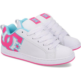 Жіночі кросівки DC Shoes Court Graffik, 40.5 EU, білий, рожевий, блакитний