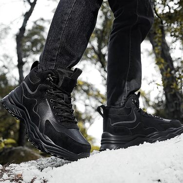 Чоловічі кросівки, зимові робочі черевики, водонепроникні, S1, жіночі трейлові кросівки, жіночі водонепроникні черевики, чоловічі трекінгові черевики, фітнес-кросівки (A3 Чорний, 41 EU)