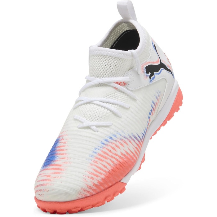 Дитячі футбольні бутси PUMA Future 8 Match Tt + Mid Jr - біло-чорно-червоні, 36 EU