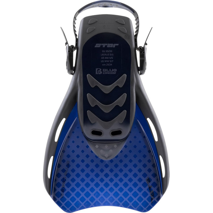 Ласти CRESSI Star Fins L/XL (44-48) чорно-сині - для снорклінгу та плавання