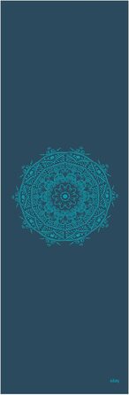 Йога-мат Bodhi Leela Mandala бірюзовий, протиковзкий, без шкідливих речовин, ПВХ, для йоги, пілатесу та гімнастики
