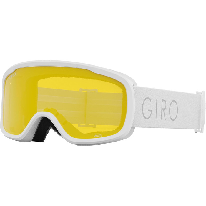 Жіночі лижні окуляри Giro Moxie з білою оправою та світлими лінзами