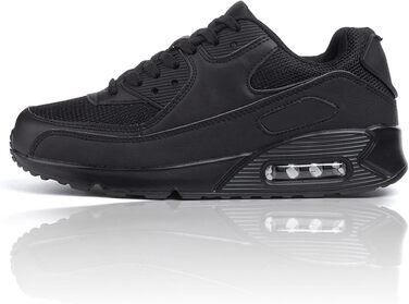 Кросівки для бігу Hitmars: чоловічі та жіночі, зручні, легкі, з повітряною подушкою, чорно-зелені, розміри EU36-EU47