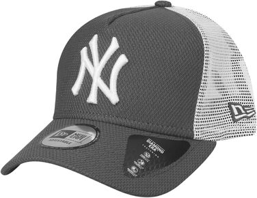 Кепка New Era Mesh Trucker Cap з логотипом New York Yankees, білий/вугільний, універсальний розмір