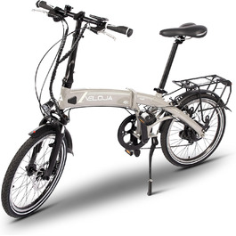 Електровелосипед VELOJA 20 дюймів складаний, 250Вт, 100 км, 9 передач, алюмінієвий, 5 режимів підтримки, європейська збірка
