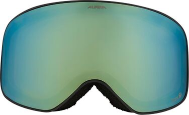 Гірськолижні окуляри ALPINA Slope, контраст-підсилюючі, чорний, матовий (M)