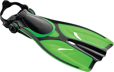 Ласти для дітей SCUBAPRO Dolphin, регульовані з п'ятковим ремінцем, зелений колір, розмір S/M
