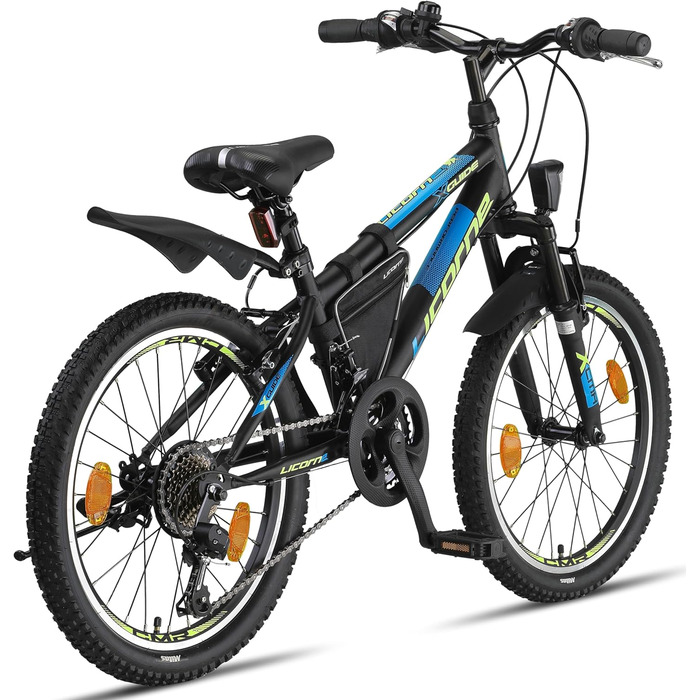 Гірський велосипед Licorne Bike Guide Premium 20 дюймів, 18 швидкостей, для дітей та дорослих, дівчат і хлопців
