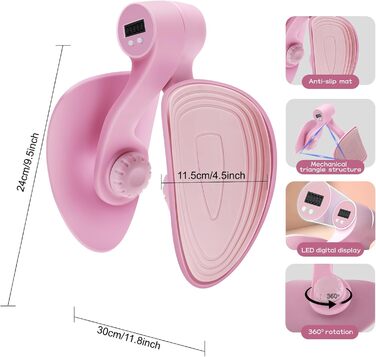 Тренування стегон Thigh Master з LED-дисплеєм: для формування, схуднення та реабілітації, ідеально для післяпологового періоду