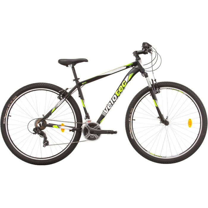 Гірський велосипед Probike PRO 29 дюймів, 21 швидкість, для чоловіків і жінок, зріст 175-190 см, чорний/зелений