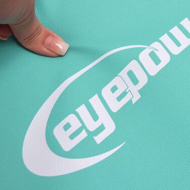 Складаний гімнастичний мат для дому eyepower 300x100 см, товщина 5 см, м'який мат для спорту, дитячий мат для фітнесу, йоги, складний, м'ятний/ліловий