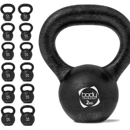 Чавунна гиря Body Revolution для силових тренувань, 2-28 кг