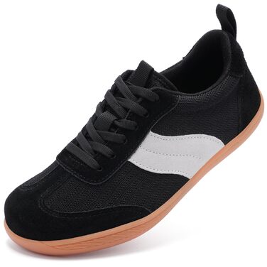 Жіночі широкі кеди для фітнесу та бігу Barfußschuhe (39 EU, чорні). Дихаючі, легкі, Zero Drop