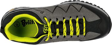 Черевики трекінгові та для ходьби Brütting Kansas Unisex, 43 EU, антрацит/чорний/лимонний