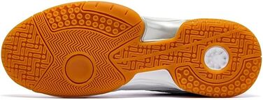 Волейбольні кросівки для чоловіків та жінок, кросівки для бадмінтону, білі залкові спортивні кросівки, юніорські волейбольні тренувальні кросівки, амортизація, неслизькі, білі, червоні (46 EU широкі, білі, чорні)