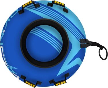 Сноутюбінг SkinStar Profi 70 см, надувна санка-бублик для снігу, синій