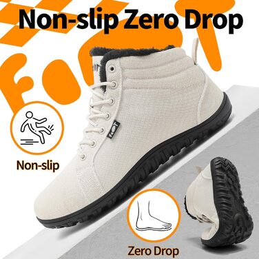 Водонепроникні черевики-сліпони для ходьби Barfuß: широкі, теплі, з нульовим дропом, для фітнесу, чоловічі та жіночі, осінньо-зимові, підошва не слизька (42 EU, Хакі)