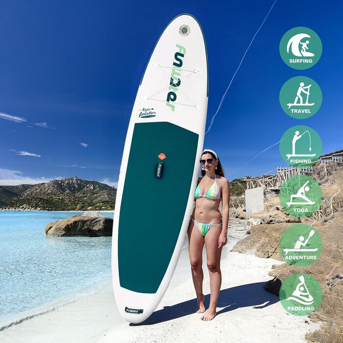 Надувний SUP-борд FunWater 10' & 11' з аксесуарами. Підходить для всіх рівнів майстерності.
