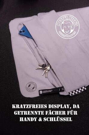 Рушник для фітнесу Mister Nick's з магнітом та 2 кишенями, мікрофібра, швидковисихаючий, компактний, з капюшоном, для спортзалу та подорожей (зелений)