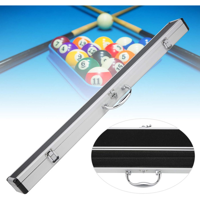 Кейс для бильярдної кулі та кия Kadimendium: захисний футляр з м'якою підкладкою для снукеру та більяру