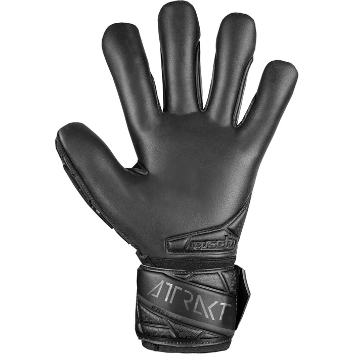 Воротарські рукавички Reusch Attrakt Freegel Infinity Finger Support чорні, унісекс, розмір 8.5