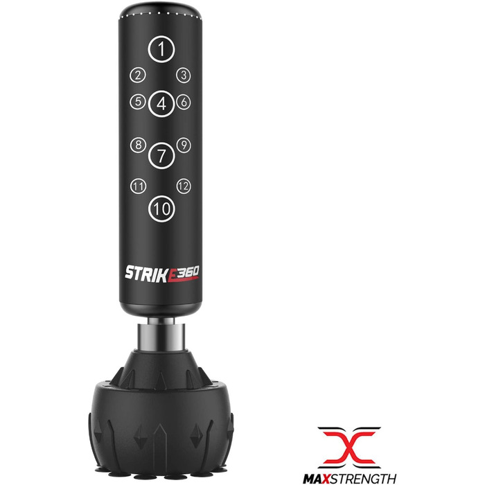 Боксерський мішок Freistehender Boxsack, 1,8 м, Black Strike 360: для спарингу, MMA, фітнесу та кікбоксингу