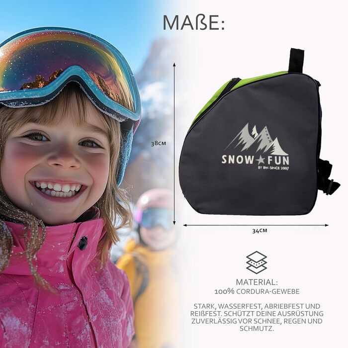 Рюкзак для дитячих гірськолижних черевиків BambiniWelt by Rafael K. - чорний