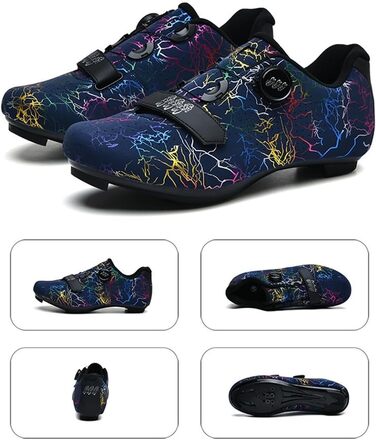 Велотуфлі для чоловіків та жінок, для шосе та MTB, сумісні з Look SPD SPD-SL, дихаючі, блакитні