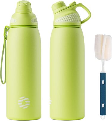 Термос Fjbottle з нержавіючої сталі для води та напоїв, спортивна пляшка з магнітною кришкою, об'єми 400/600/800/1000/1500 мл, без BPA, герметична, підходить для газованої води, для школи та фітнесу