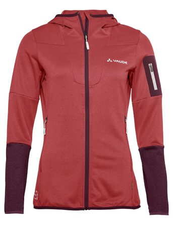 Жіноча флісова куртка VAUDE Monviso Fleece Jacket II, колір brick (цегляний), розмір 36