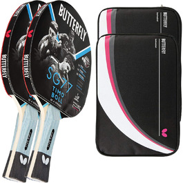 Набір для настільного тенісу Butterfly® Timo Boll SG77 – ракетка ITTF, 2 чохли DC2, додаткова ракетка, для досвідчених гравців