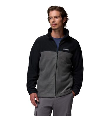 Чоловіча флісова куртка Columbia Steens Mountain Full Zip 2.0 на блискавці, чорна (Black/Grill), розмір L