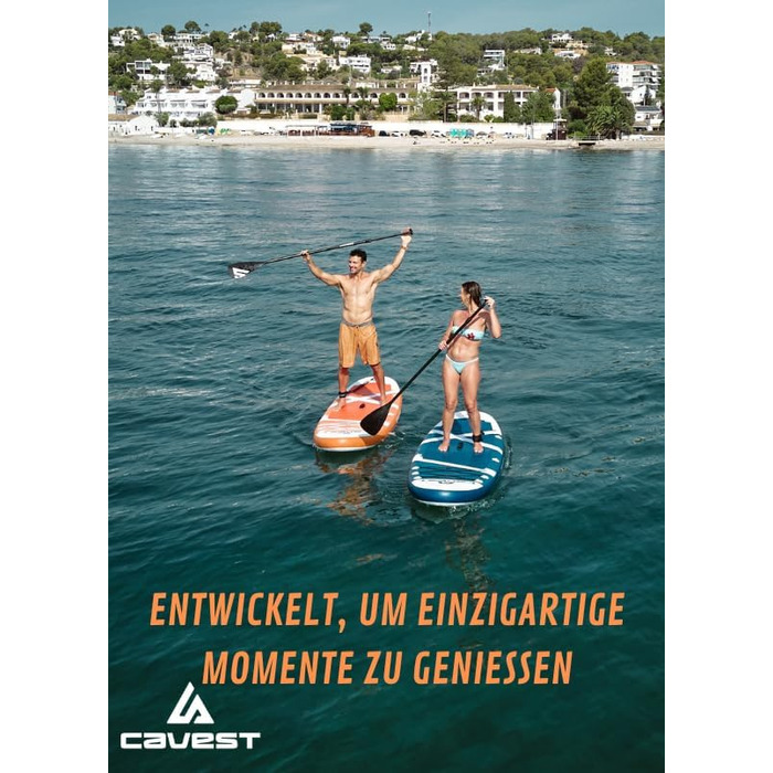 Надувне SUP-борд Stand Up Paddle Board для дорослих та дітей, блакитний, висока стабільність