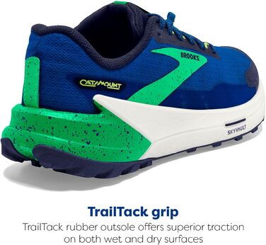 Чоловічі трейлраннінг кросівки Brooks Catamount 2, блакитний колір, розмір 45.5 EU