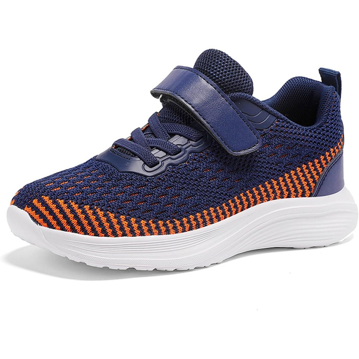 Дитячі спортивні кросівки для залу та вулиці, легкі, дихаючі, темно-сині, 38 EU