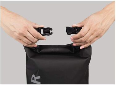 Водонепроникний мішок Hama 10 л з Rolltop, плечовий ремінь, чорний (з тканини Tarpaulin)