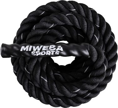 Тренувальний батл-роуп Miweba Sports BR100 12 м, Ø 40 мм для фітнесу, кросфіту, залу та вулиці