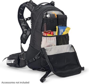 Рюкзак USWE Shred 25 л чорний для MTB, E-MTB, гірських велосипедів, преміум класу