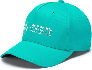 Кепка Mercedes AMG Petronas F1 з 3D логотипом команди, синій колір, універсальний розмір