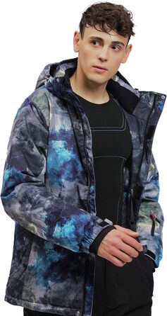 Чоловічий зимовий кіакун (комбінезон) для сноуборду та активного відпочинку, вітронепроникний, колір: кобальтовий (чорний), розмір XXL