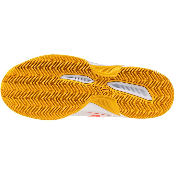 Тенісні кросівки Mizuno Break Shot 5 Junior CC для дітей та підлітків, білий, корал, цитрусовий