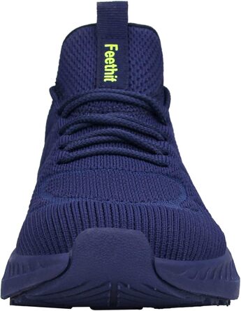 Кросівки Feethit для чоловіків: спортивні, для бігу, тенісу, фітнесу, джогінгу, ходьби. Легкі, дихаючі, повсякденні, для вуличної бігової активності. Розмір 45 EU, темно-синій.